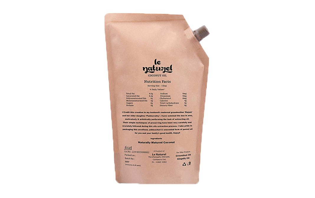Le Naturel Coconut Oil    Pack  1 litre
